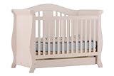 Stork Craft Vittoria 3-in-1 Fixed Side Convertible Crib, White Stork Craft Vittoria 3-in-1 Fixed Side Convertible Crib, White