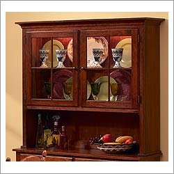 Chatham Furniture 6570 (Antique/Pewter) Highland Road Open China Hutch Top