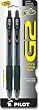 Pilot G2 Fine Point Rolling Ball Black Gel Ink Pens, 2-Pack (31031)