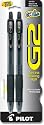 Pilot G2 Fine Point Rolling Ball Black Gel Ink Pens, 2-Pack (31031)