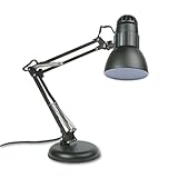Ledu L423MB Knight Incandescent Swing Arm Desk Lamp, 22 Reach, Matte Black