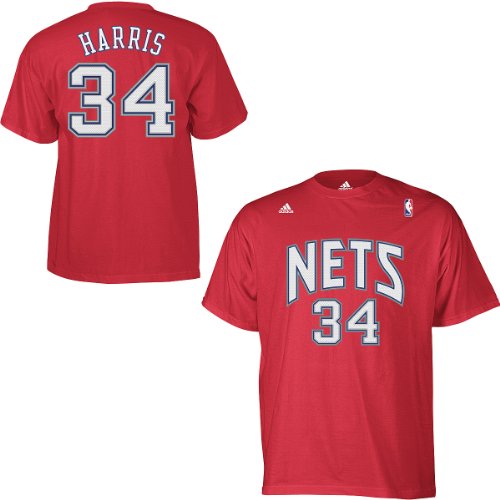 Adidas New Jerseys Nets Devin Harris Game Time T-Shirt Medium