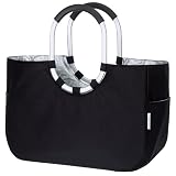 Solid Black Reisenthel Loop Shopper Insulated Tote Bag
