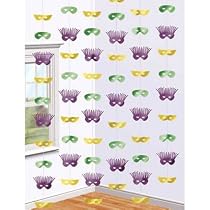 Mardi Gras 7ft String Decoration 6ct