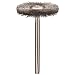 Weiler 0.005" Wire Size, 3/4" Diameter, 302 Stainless Steel Bristles, 1/8" Stem Size, Wire Fill, Miniature Wire Wheel Brush