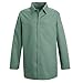 Bulwark Flame Resistant 9 oz Twill Cotton Excel FR Regular Work Coat with Top Stitched Collar, Visual Green, Medium