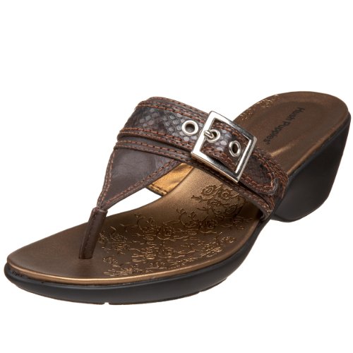Hush Puppies Daystar Brown T-Strap Womens 7 UK