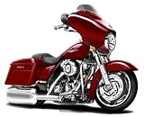 Harley Davidson Street Glide motorcycle bike *Original Art* Car Wall Graphic Full Color Vinyl Decal Skin Mural Sticker Room Decor 24