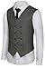 Hanayome Men's Double-Breasted Leisure Business Suit Dress Vest Waistcoat VS02