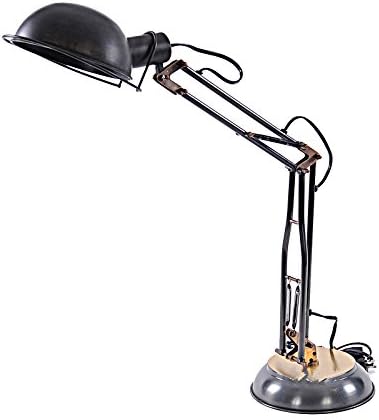 Brass Table Spring Lamp On Round Base 3 Tone Antiq