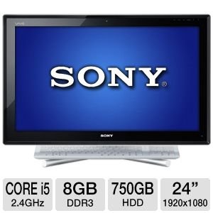 Sony VPCL23CFX/W 24-Inch All in One Desktop (White) On Sale