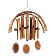 Woodstock Bamboo Rattan U-Frame Windchime