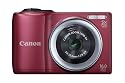 Canon PowerShot A810 16.0 MP Digital Camera with 5x Digital Image Stabilized Zoom 28mm Wide-Angle Lens with 720p HD Video Recording (Red)