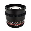 Rokinon CV85M-C 85mm t/1.5 Aspherical Lens for Canon with De-Clicked Aperture and Follow Focus Compatibility Fixed Lens