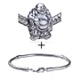 Laughing Buddha Pattern European Charm Bead Bracelet Religious Fits Pandora Charms