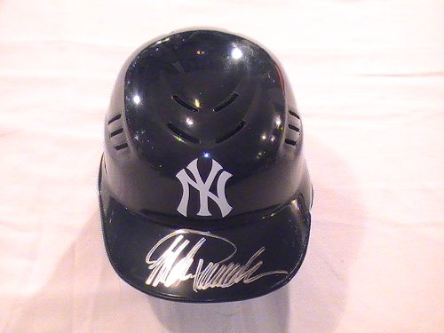 JORGE POSADA SIGNED AUTOGRAPHED MINI HELMET NEW YORK YANKEES COA + HOLOGRAM