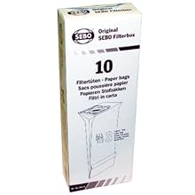 SEBO 5093AM Vacuum Filter Bag Box for X Series, 10-Pack