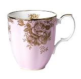 Royal Doulton-Royal Albert 100 Years 1960-Golden Roses Mug