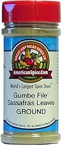 Gumbo File' Sassafras Leaves, Ground, Stove, 3.5 oz