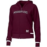 Nike Mississippi State Bulldogs Maroon Ladies College Logo Zip-up Hoody Sweatshirt