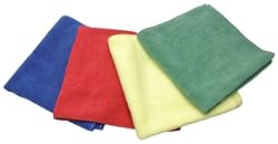 Eurow Microfiber 16 x 16 in. 300 GSM Cleaning Towels 12-Pack