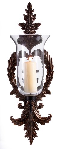 Elegant Wrought Iron Wall Candle Holder Sconce