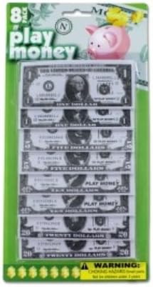 Children's Educational Play Money - $1 $5 $10 $20 [20 Of Each Denomination]