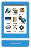 Ematic 4 GB Video MP3 Player with 3-Inch Touchscreen, Built-in 5MP Digital Video Camera, FM Radio, and Speaker (Blue)