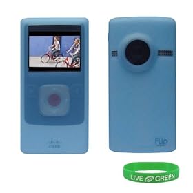 Blue Silicone Skin Case Cover for Flip UltraHD Video Camcorder (3rd Generation) NEWEST MODEL (Flip Ultra NOT Included)