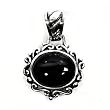 Silver Stone Pendants, Size: 30mm (1.2 inches)