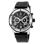 Bulova Men's 98B127 Marine Star Black Dial Strap Watch by Bulova