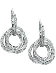14k WHITE GOLD WOMENS EARRING LE-1871 DIAMOND 1CT TW