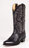 Double H - DOUBLE H Corona Riding Western Cowboy Boots 9 runs 1/2 size small Black Mens
