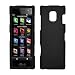 Premium Black Rubberied Snap-On Cover Hard Case Cell Phone Protector for LG New Chocolate BL40 [Accessory Export Packaging]