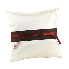 Jean M. Ring Bearer Pillow - Brown/ Spice/ Cream