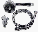 Alsons #543092 Aqua Therapy 3 Settings Chrome Hand Held Shower Head