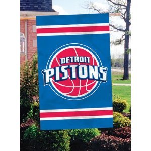 Detroit Pistons 2-Sided AppliquÃ© Banner Flag