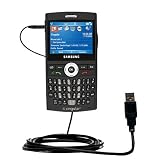Classic Straight USB Cable for the Samsung Blackjack II with Power Hot Sync and Charge capabilities - Gomadic Brand w/ TipExchange Technology