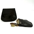 LEATHER COIN HOLDER PURSE FOR MEN B3017 BLK'