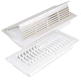 Imperial Manufacturing RG3052 4 inch x 10 inch White Pop-Up Register