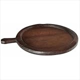 Groovy Stuff Round Teak Wood Rice Serving Tray - Tf-296