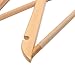 LOHAS Home® Box of 16 Multifunctional High Grade Solid Wooden Suit Hangers, Coat Hangers, Natural Finished