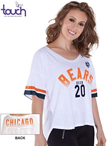 Chicago Bears Touch by Alyssa Milano Women's White Shirt, Medium