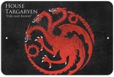 House Targaryen - Game of Thrones Metal 8x12 Poster imPrint