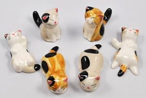 可愛い 猫 の 箸置き 6個セット