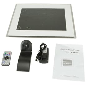 15" Wide Screen Multi-media Digital Photo Frame Gray: Camera &amp; Photo