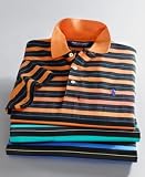 Polo by Ralph Lauren Short Sleeve Stripe Mercerized Knit Lisle Polo