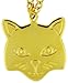 Cat 14k Yellow Gold Plated Pendant Necklaces