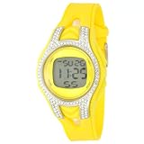 Vernier Womens VNR753 Silver and Yellow Silico