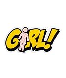 Girl Blammo Sticker